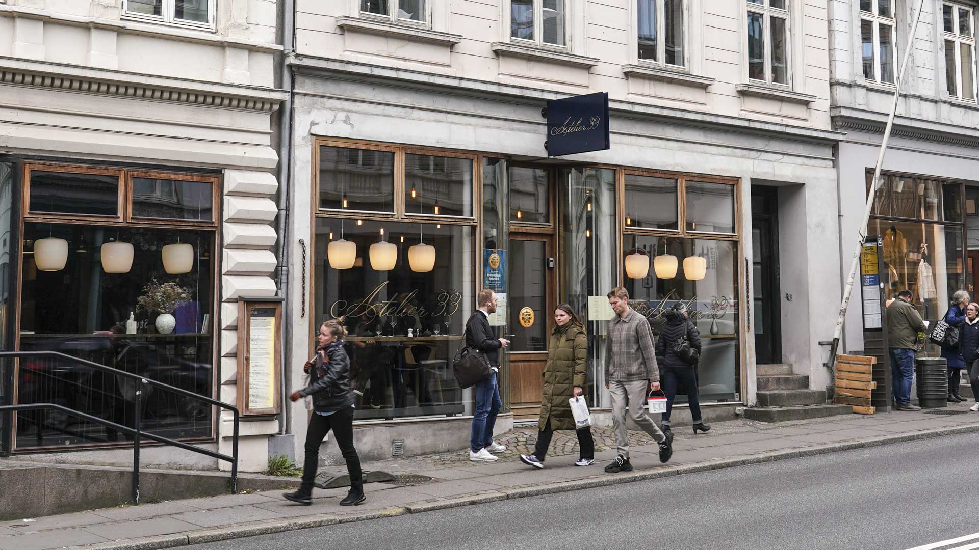 Atelier 33 i Bruuns Gade set udefra
