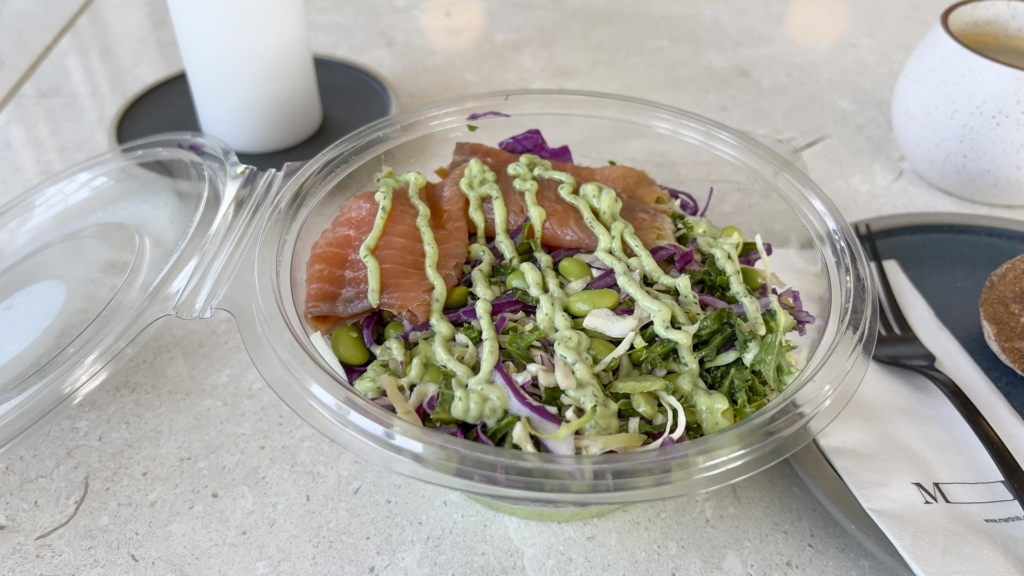 J&aelig;vn kedelig salat hos MIBmadmarked