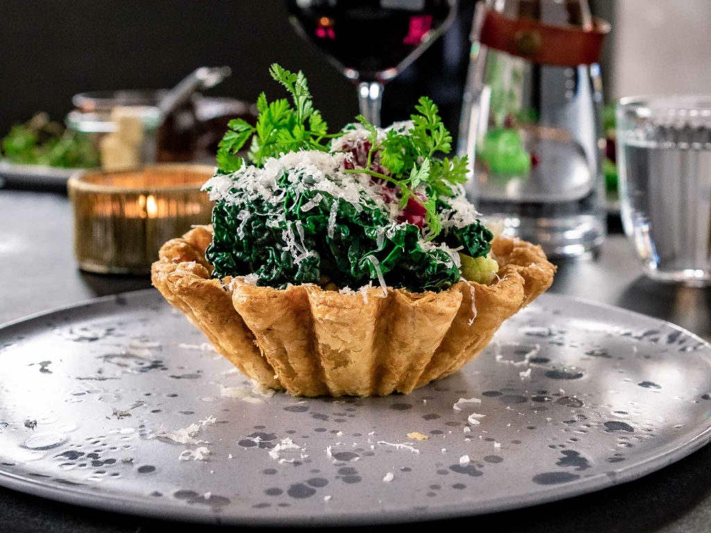 En hjemmelavet tartelet p&aring; MellemRum i Aarhus