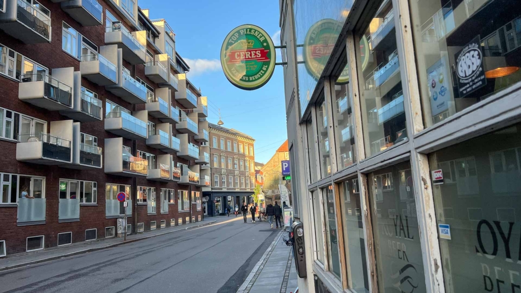 Vestergade i &Aring;rhus set fra Hos Anton