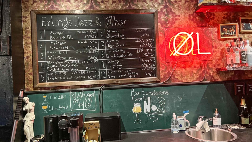&Oslash;ltavlen hos Erlings Jazz- og &Oslash;lbar