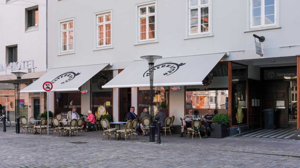 Teaterkatten over for Aarhus Teater p&aring; Bispetorv i Kannikegade