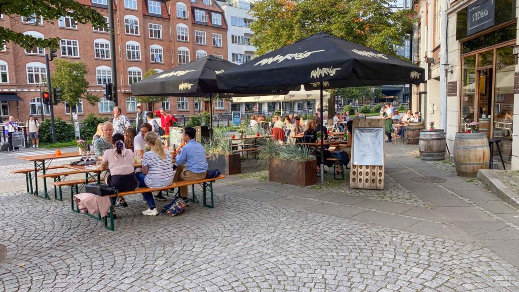 Der er godt gang i den hos Stechers n&aring;r vejret er godt