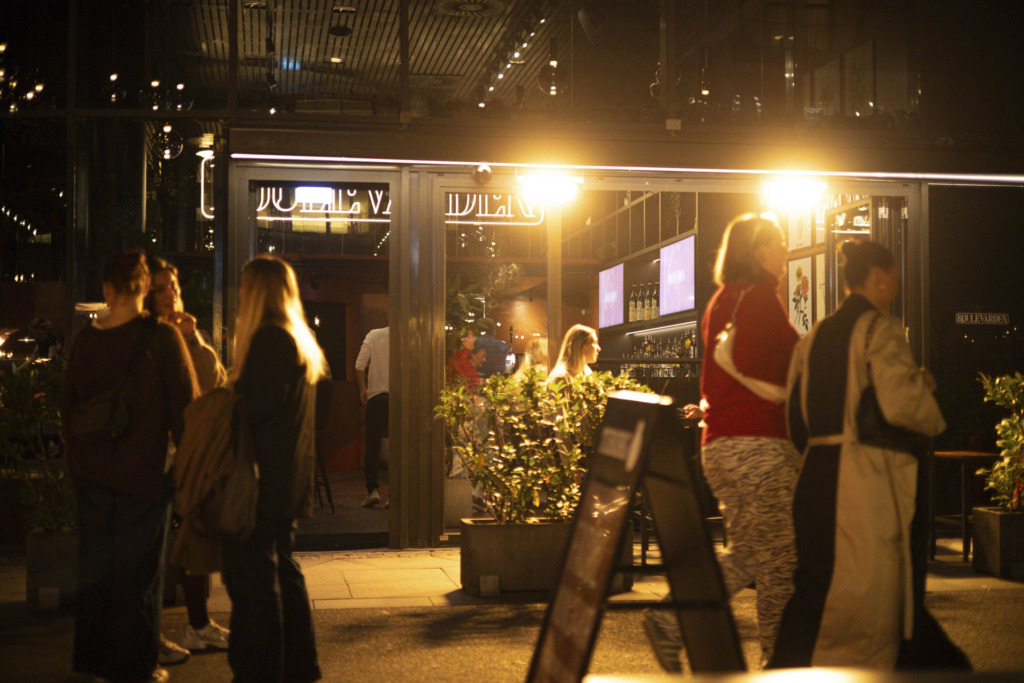 Boulevarden&nbsp;ved åen i Aarhus en sen nattetime