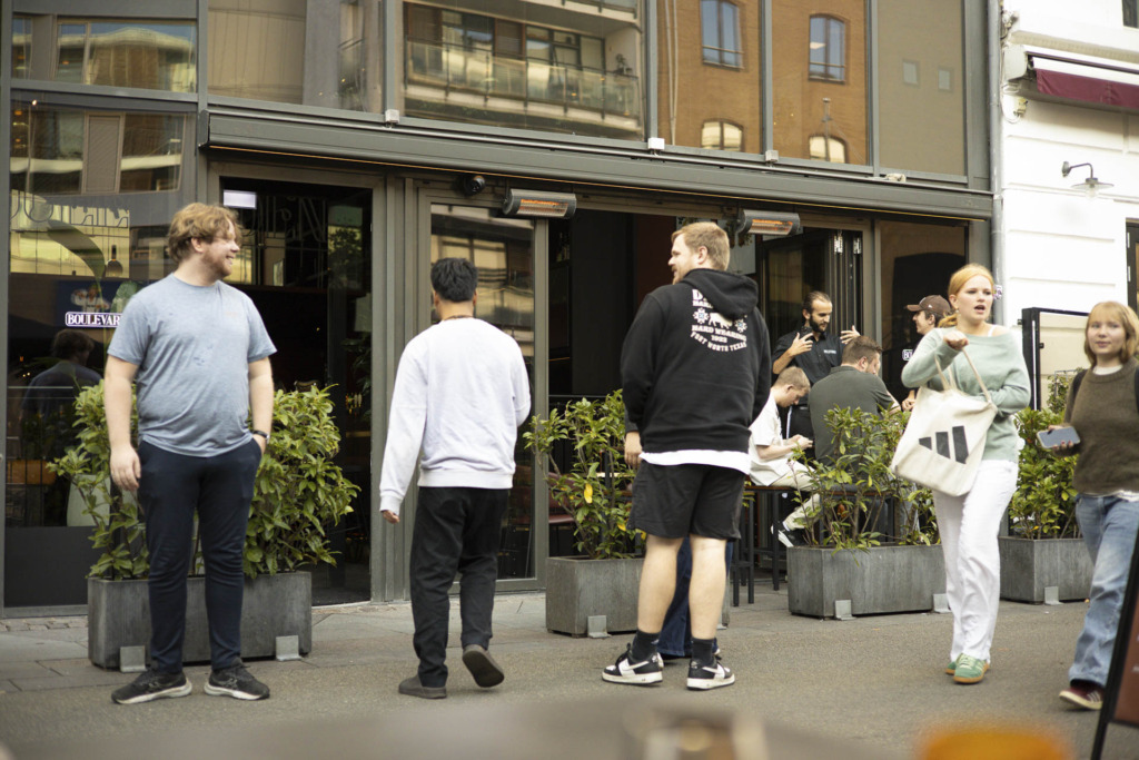 Boulevarden&nbsp;ved åen set udefra