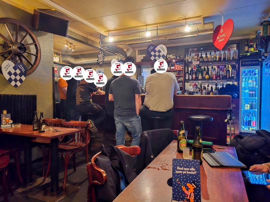 Lidt g&aelig;ster hos V&aelig;rtshuset i N&oslash;rre All&eacute; i Aarhus