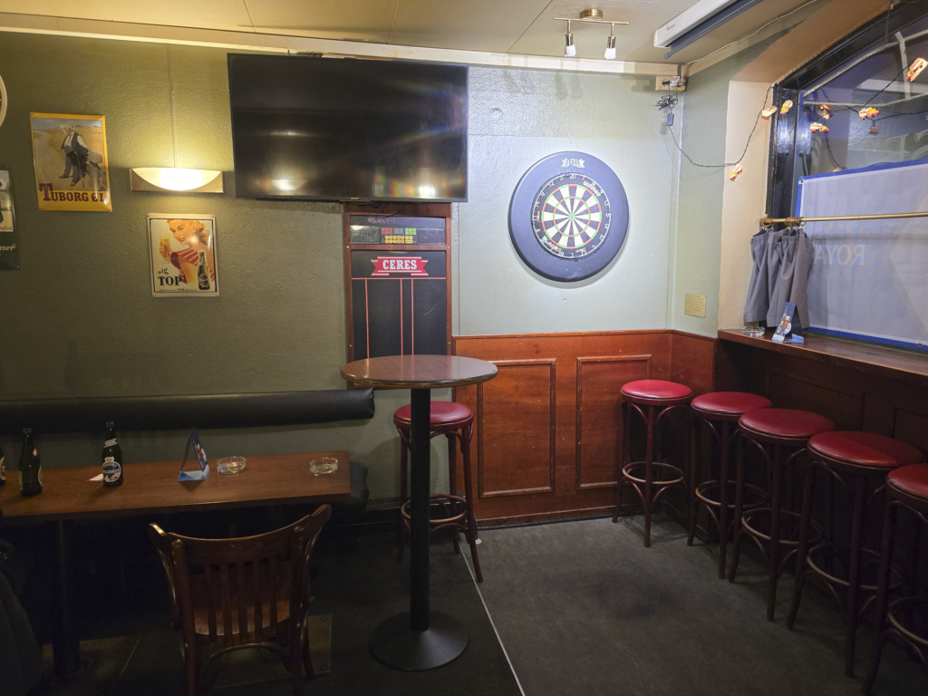 Den anden dartbane hos V&aelig;rtshuset i N&oslash;rre All&eacute; i Aarhus
