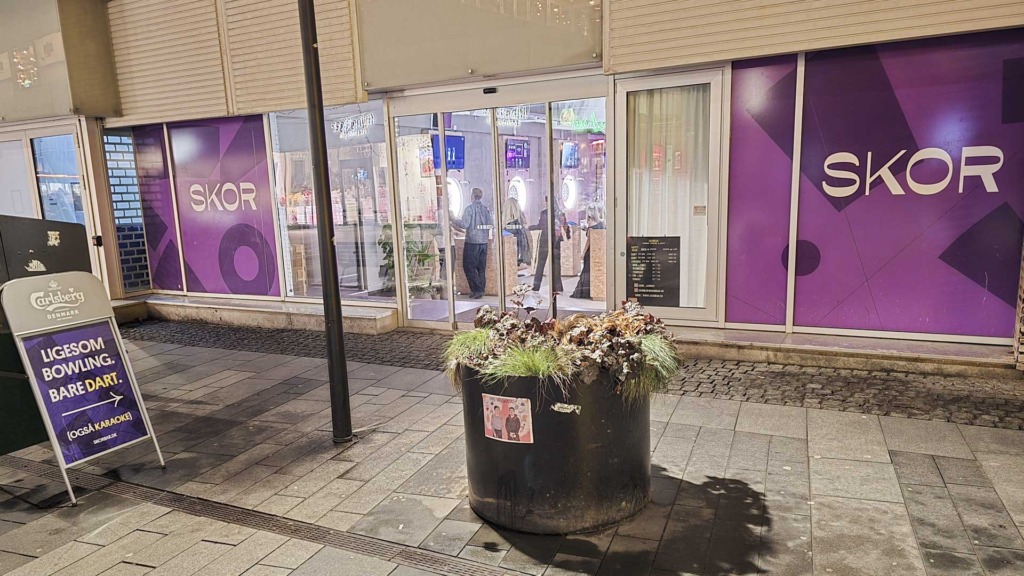Indgangen til Skor Bar i Aarhus