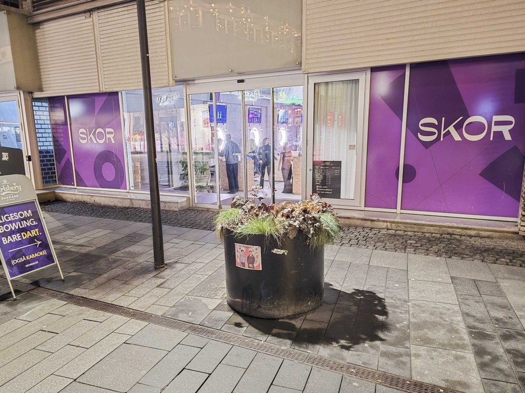 Skor Bar i Aarhus ser udefra