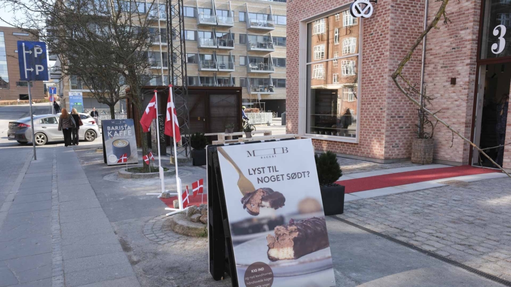 Udvalget af kager er stort hos MIB Bageri på Godsbanen i Aarhus C.