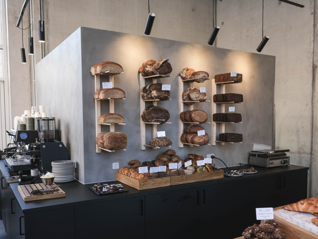 Br&oslash;dhylden hos MIB Bageri på Godsbanen i Aarhus C.