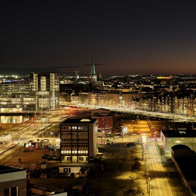 Udsigten fra Tiende p&aring; Aarhus &Oslash;