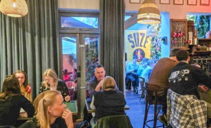 Pizza & bar by Mefisto i Aarhus har specialøl på hanerne.