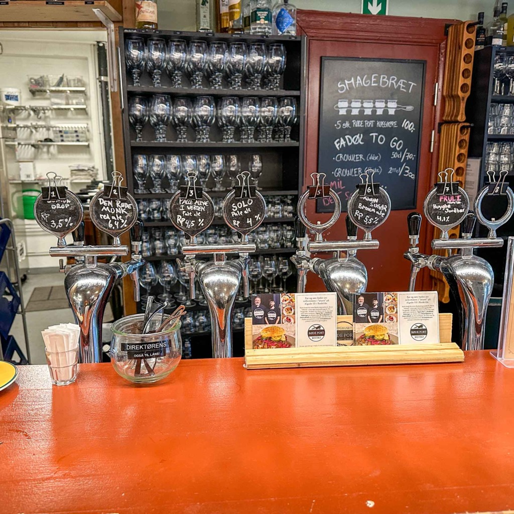 Røde Port Bistro har øl fra eget bryggeri Bryghuset Røde Port