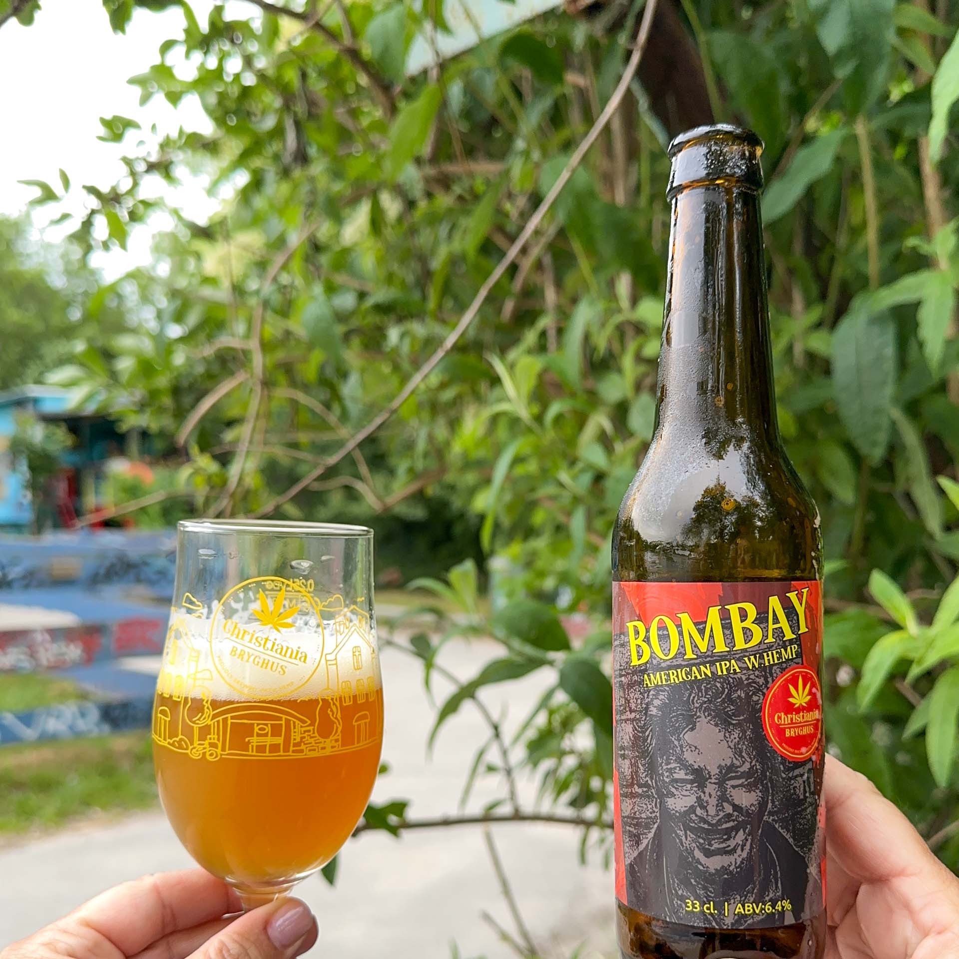 Bombay er øl lavet med hamp hos Christiania bryghus.