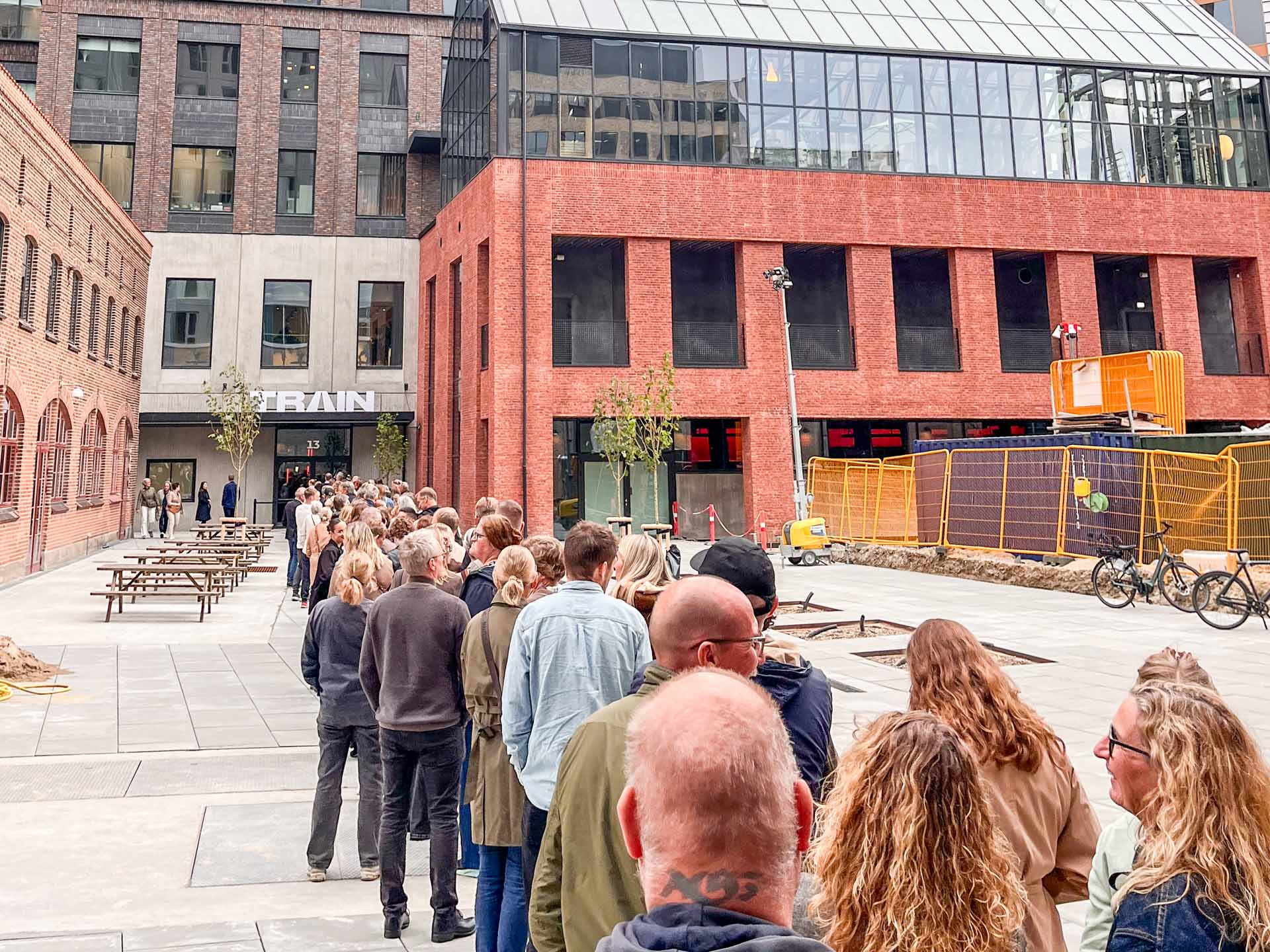 Der var kø til åbningen af det nye TRAIN i Aarhus