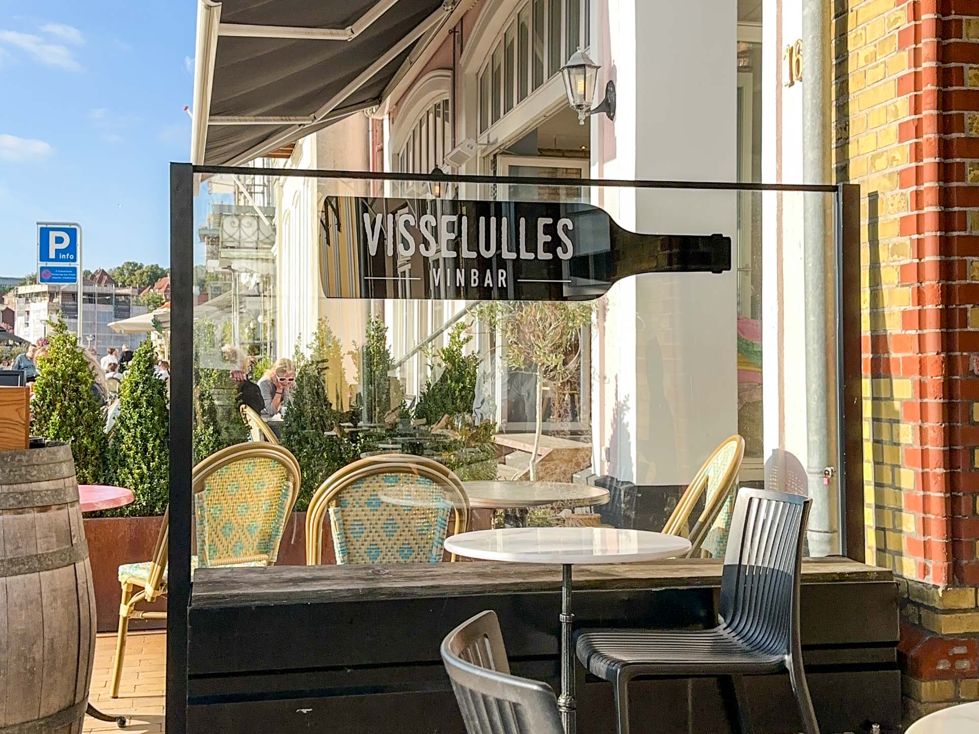 Indgangen til Visselulle Vinbar i Sønderborg
